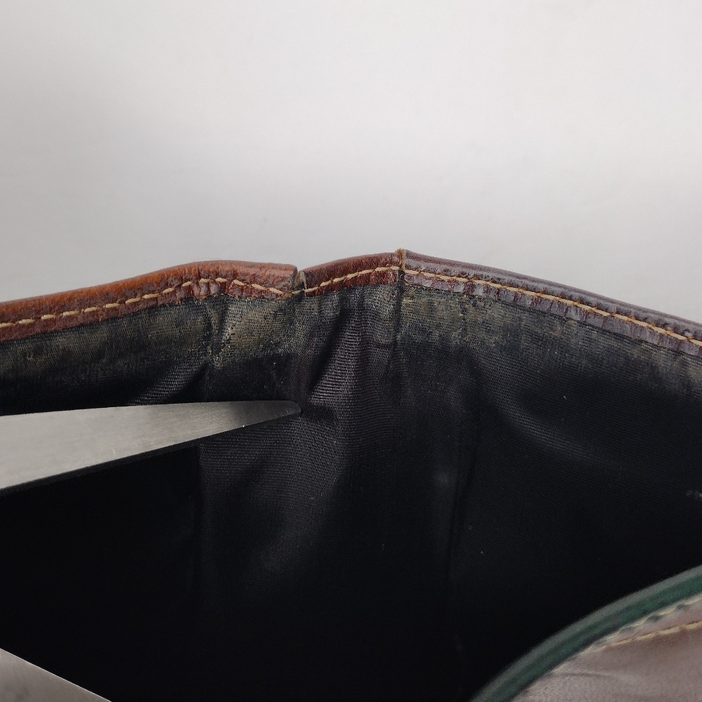 Brahmin Brown and Green Leather Wallet - Picture 14 of 15